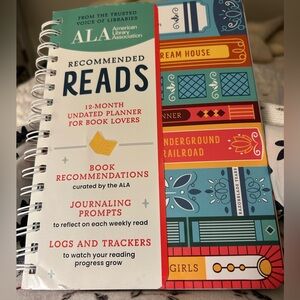 American library Association 12 months undated planner for book lovers